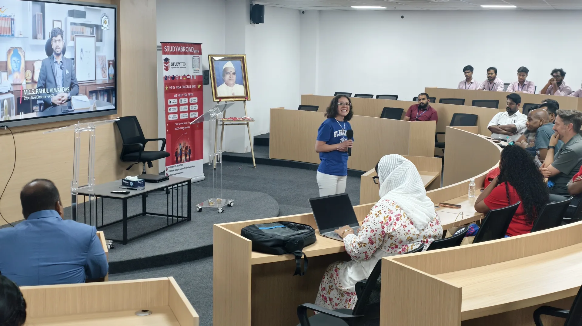 International education and career guidance session held in the ACE campus auditorium